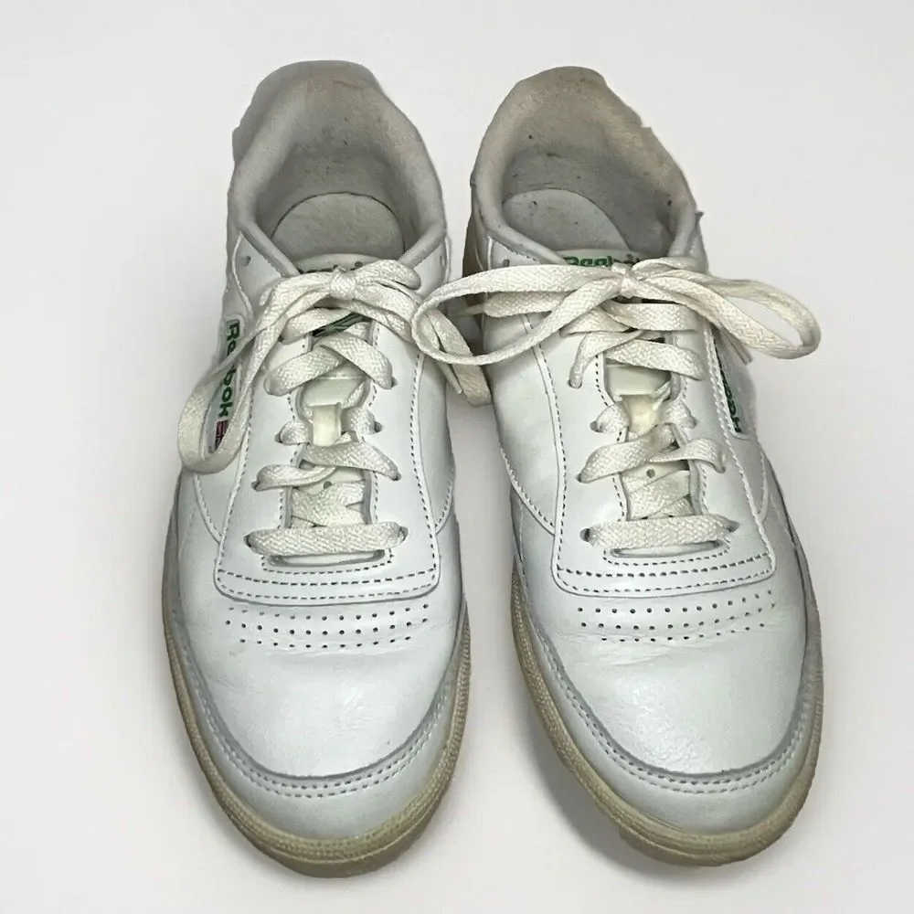 Reebok Classic Club‎ C 85 Vintage Chalk & Green Retro Sneaker Size 9.5 BS8242